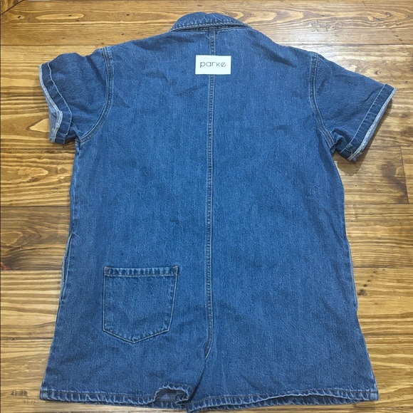 Parke Denim Romper Women’s Size Large - Picture 4 of 5